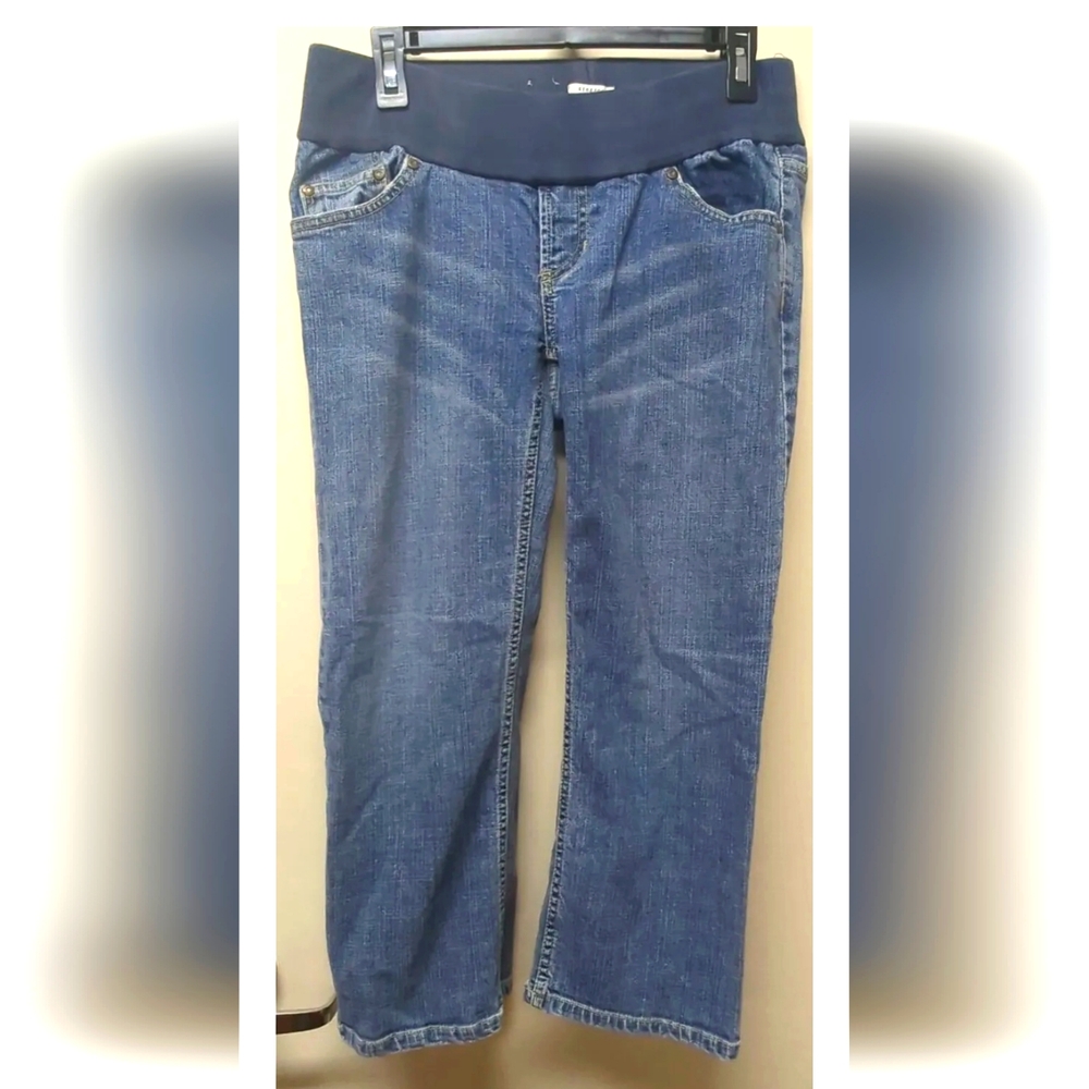 Old Navy Crop Maternity Jeans Boyfriend Fit Size S